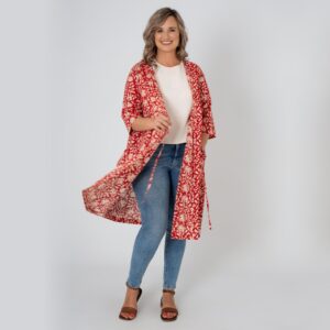 Red Print Erika Dress
