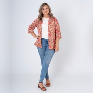 Stone Floral Short Nerine Throw-Over